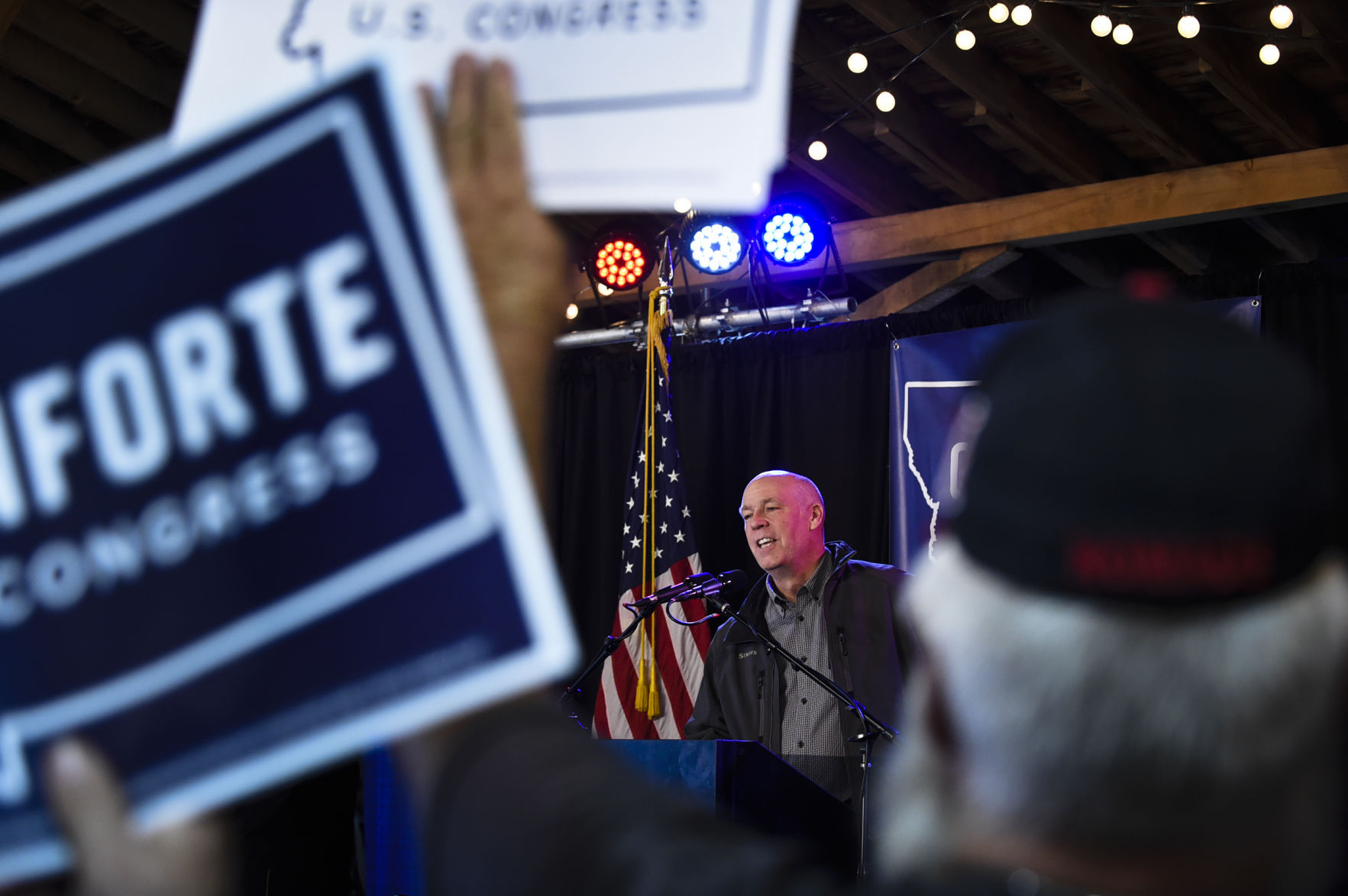 Greg Gianforte rally with Donald Trump Jr.
